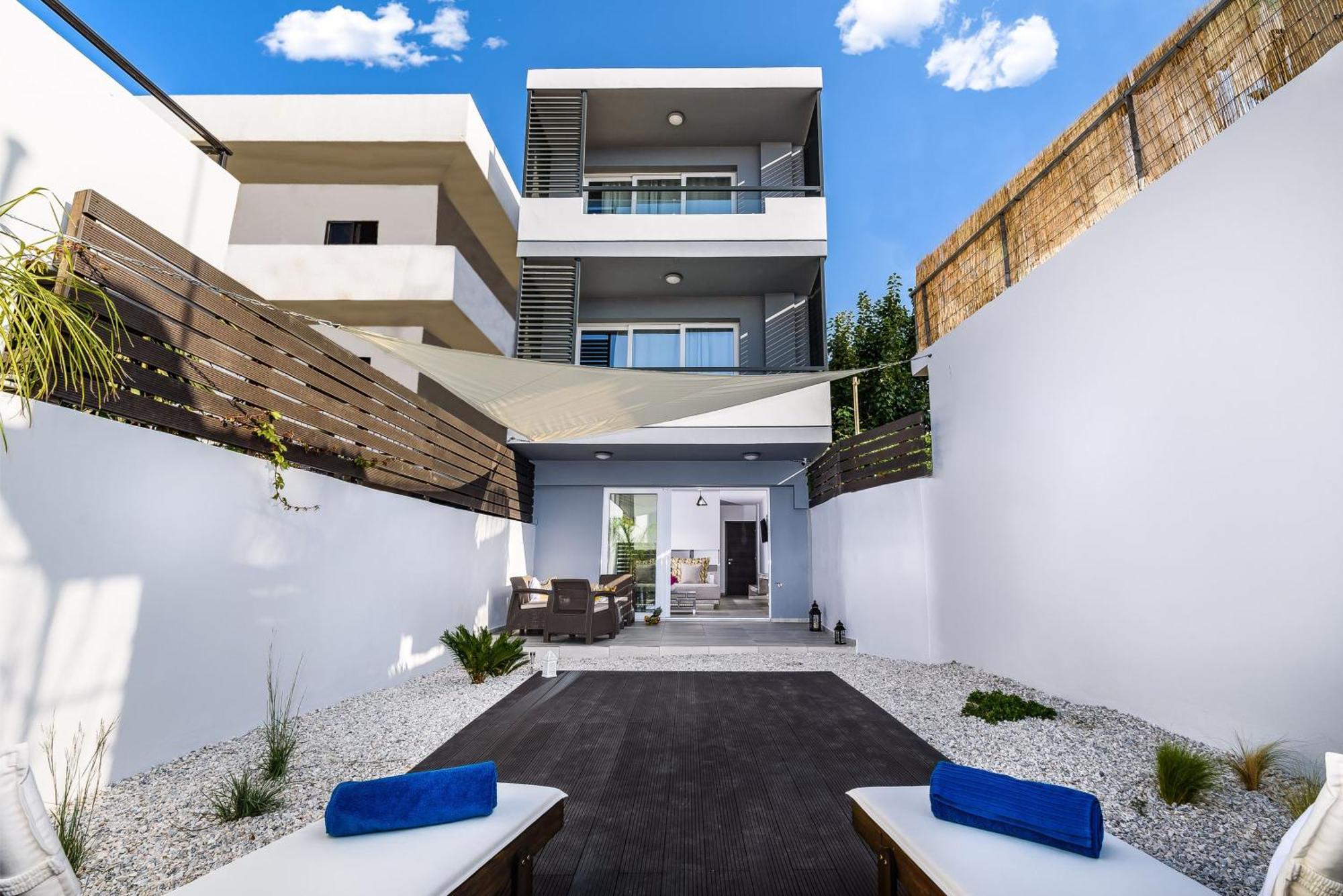 Solar Apartments Agia Marina エクステリア 写真